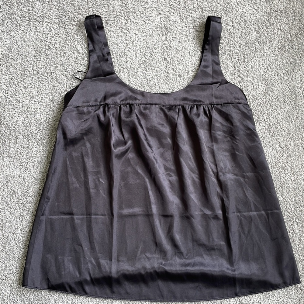 NWOT La Senza Wide Strap Black Tank Top - Size Small